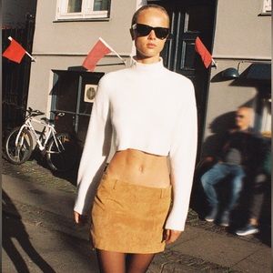 Zara Suede Mini Skirt